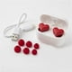 thumbnail image 3 of Auriculares inalámbricos con forma de corazón, cancelación de ruido inalámbrico intrauditivo, rojo, 3 of 6