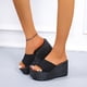 thumbnail image 2 of Amzcrzy Zapatos de mujer,Zapatos de mujer,Zapatillas de mujer, Sandalias de playa transpirables con tacón Matsu, suela gruesa y tacón inclinado para mujer Sandalias Mujer Zapatillas De Casa, 2 of 6
