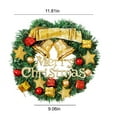 thumbnail image 3 of Guirnalda de Navidad de Puntoco, corona de Navidad de puerta delantera, corona de puerta delantera exterior, corona de Navidad inalámbrica, puerta de Navidad de invierno Puntoco Puntoco-1200, 3 of 7