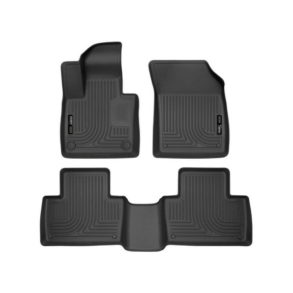 Husky Liners 95601 WeatherBeater Front & Second Seat Floor Liners - 3 Piece Fits 2016-2026 Volvo XC90