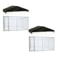 thumbnail image 3 of Lucky Dog 10' x 10' Chain Link Dog Kennel (2 Pack) & Waterproof Roof (2 Pack), 3 of 12
