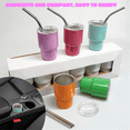 thumbnail image 5 of Mini Gobelet en Verre à Shooter avec Paille, Sublimation, Double Couche, Métal, Mignon, Ensemble de Verres à Shooter 3 Oz avec Couvercles, 5 of 5