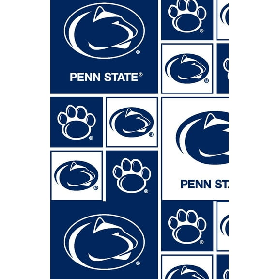 Pennsylvania State University Fabric Fine Cotton Classic Geometric Design-Sold by the Yard