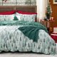 thumbnail image 1 of Juego de fundas de edredón Bedsure Christmas Twin Green Forest, 4 piezas, 1 of 9