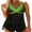 Green, variant on TheFound Tankini Swimsuit for Women Two Piece Tummy Control Bathing Suits Tankini Top with Sporty Boy Shorts