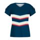 thumbnail image 5 of Fiudx Ofertas y Liquidaciones Blusa Superior de Manga Corta con Cuello En V Regular Estampada a La Moda Sexy de Verano para Mujer, 5 of 6