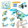 thumbnail image 1 of Makerzoid Coding Robot Kit for Kids, 200-in-1 RC Robot Building Toys with Motor Sensor,Scratch JR Coding Set with 36 Video Courses, Birthday for Kids, 1 of 6