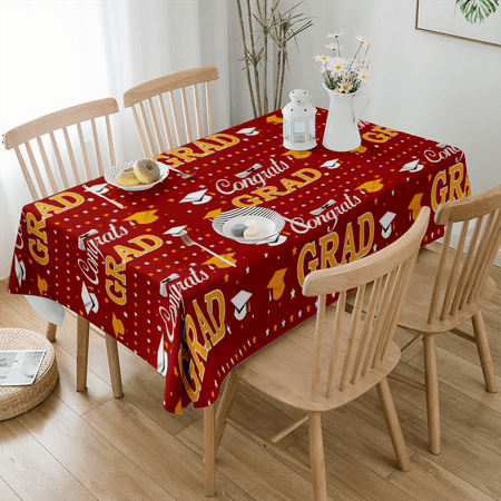 

Graduation Tablecloth 2023- Graduation Table Covers Congrats Grad Graduation Table Clothes for Graduate Class of 2023 Graduation Party Decorations(#140 L-59x84 )