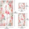 thumbnail image 3 of 3 Piece Bath Towels Set, Super Soft Absorbent Cute Flamingo Towels for Bathroom Gym Spa Hotel Decor Wash cloth, 3 of 7