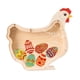 thumbnail image 3 of Hucha de madera con forma de cerdito, ideal como alcancía de mesa para niños y niñas. Gallina, 3 of 9
