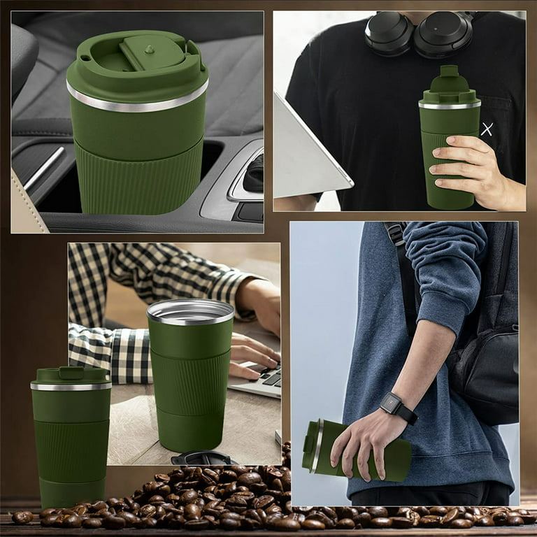 Hydrate 500ml Insulated Travel Reusable Coffee Cup With Leak-proof