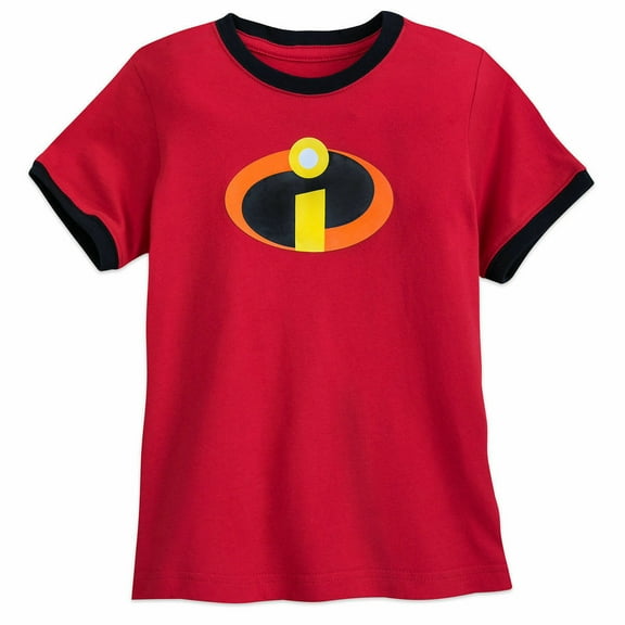 Disney Store Incredibles Logo Short Sleeve T Shirt Boy Size 5/6