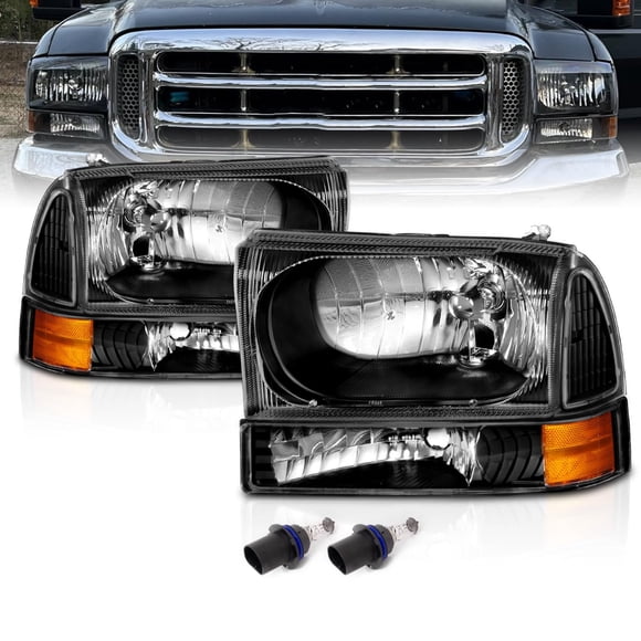 Juego de 4 Faros AmeriLite para Ford F250 F350 99-04