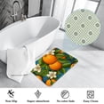 thumbnail image 3 of Tangerine Non-Slip Polyester Bath Rug, Machine Washable Area Rugs for Bathroom and Chair Rug, 3 of 6