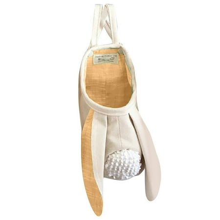 Hanging Jewelry Organizer Organizer Bags Easter BunnyEars Basket Packaging Bag Chocolate Candy Cookie Easter Cartoon Rabbit Bags A