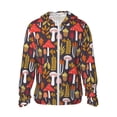 thumbnail image 2 of Lsque Mushrooms And Leaves UPF 50+ Lightweight Sun Protection Men's Women's Long Sleeve Shirt, Hoodie Performance -Medium, 2 of 9