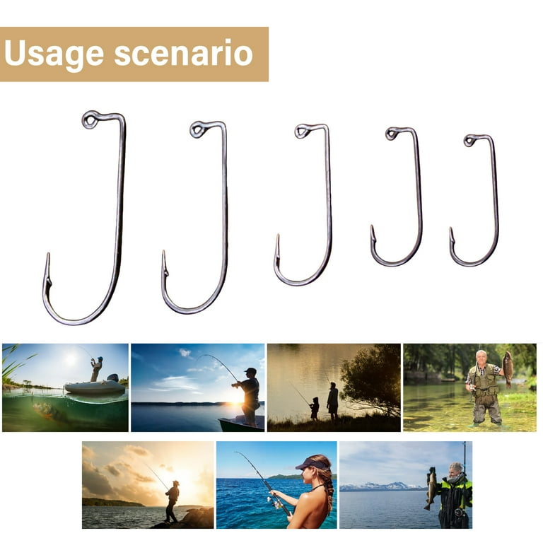 50Pcs 90 Degree Fishing Hook, Aberdeen Hook Barbarian Hook Long Shank Bend Hook High Carbon Steel Fishing Hook 50Pcs 90 Degree Fishing Hook, Aberdeen Hook Barbarian Hook Long Shank Bend Hook High Carbon Steel Fishing Hook
