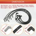 thumbnail image 3 of Cables de bobina de bujía de automóvil Unique Bargains de 7 mm para Ford Ranger 2001-2003 para Mazda B3000 No.AJ0318100 - Paquete de 6, 3 of 7