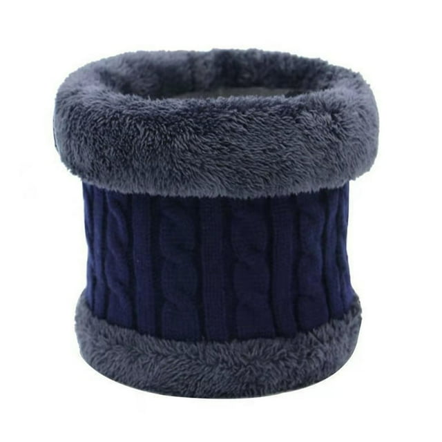 Unsiex Cycling Neck Wrap Thick Soft Plush Elastic Regular Fit Warm Windproof Cold Resistant Color Matching Outdoor Skiing Skating