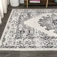 thumbnail image 4 of JONATHAN Y Inigo Cottage Medallion Dark Gray/Cream Indoor Area Rug, 3x5, Bohemian, Transitional, Easy-Cleaning for Living Room, Bedroom, Kitchen, Pet Friendly, Non-Shedding (BMF107B-3), 4 of 16