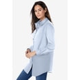 thumbnail image 3 of Woman Within Plus Size Petite Perfect Long Sleeve Shirt, 3 of 6