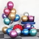 thumbnail image 5 of 50 Uds. Globos de látex metálicos de 12 pulgadas redondos gruesos decoración de fiesta de cumpleaños de boda globo de Color sólido, 5 of 8