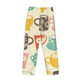 thumbnail image 4 of Kdxio Vintage Cup Print Men's Sleep Pajama Pant Lounge Pants with Pockets, 4 of 8