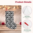 thumbnail image 4 of Uemuo Ying Yang Checkered Print Christmas Stockings, 18inch Xmas Hanging Stocking Decorations for Christmas Party Family Decor, 4 of 7