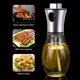 thumbnail image 5 of Bearachild Botella pulverizadora de aceite de acero inoxidable, dispensador de vinagre, vidrio transparente, utensilios de cocina reutilizables, Cocina y Comedor, 5 of 6