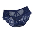thumbnail image 2 of HUPOM Seamless Underwear For Women Womens Silk Panties Low waist Elastic Waist Solid Thong Blue One Size, 2 of 4