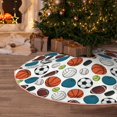 thumbnail image 5 of Bingfone Christmas Tree Skirt Mat Christmas Decoration Interior 48" -Color Balls, 5 of 6