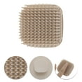thumbnail image 3 of Unique Bargains 1 Pc Hand Card Handle Hair Shampoo Brush for Head Massage 3.07"x3.07"x2.17" Flesh Color, 3 of 6