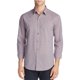 thumbnail image 1 of Theory - Camisa a cuadros para hombre, color rojo, mediano Theory Botones al frente, 1 of 1