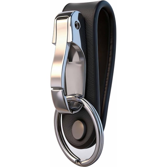 Keychain for Men, Belt Keychain Leather Belt Loop Key Holder Belt Key Chain Clips with Detachable Keyring for Men