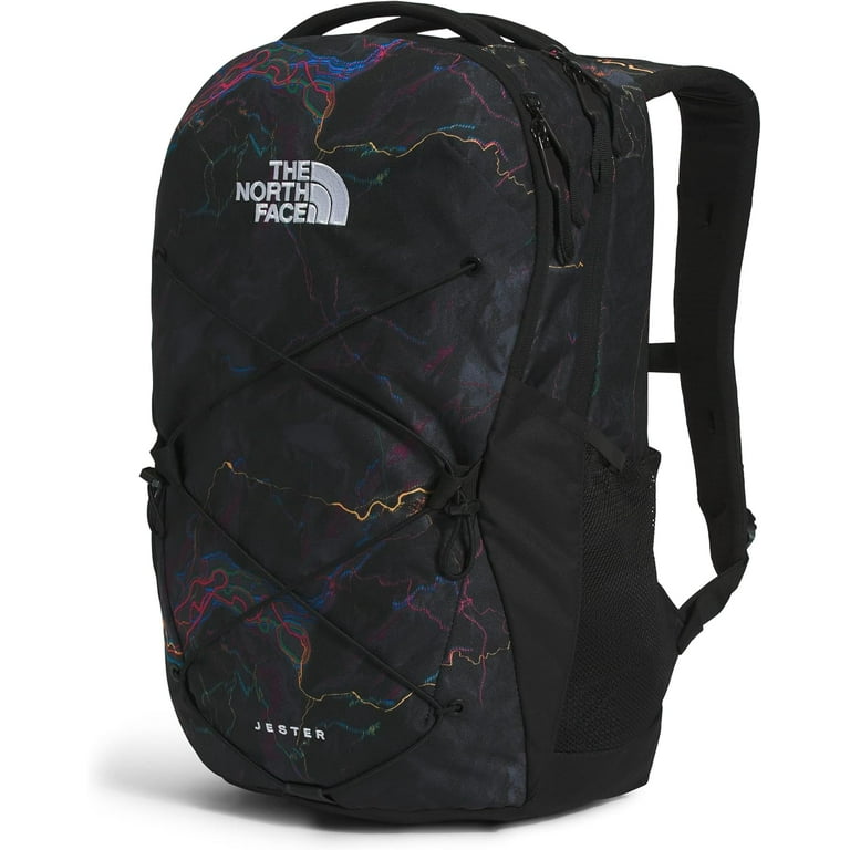 The North Face Unisex Jester Backpack, TNF Black Trail Glow Print/TNF Black  - Walmart.com
