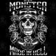 thumbnail image 2 of Playera Negra Manga Corta Chica Monster and Roses, 2 of 5