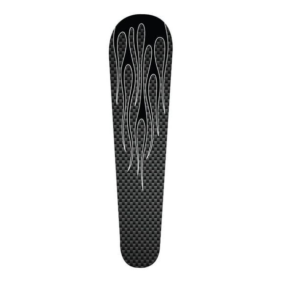 Kustom Cycle Parts Carbon Fiber Flames Dash Insert! Fits Harley Davidson 2008-2020 Street Glides and 2010-2020 Road Glides. 08-20 Street/Road Glide Dash Insert