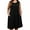 A1-Black, variant on SHOWMALL Women's Plus Dresses Casual Sleeveless Beach Tank Sundress with Pockets 3X Black