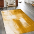 thumbnail image 2 of 2.7'x5' Area Rugs, Yellow Indoor Outdoor Area Rug for Living Room Bedroom, Modern White Oil Painting Art Abstract Washable Bathroom Rugs Kitchen Floor Carpet Mats Home Decor Aesthetic, 2 of 8