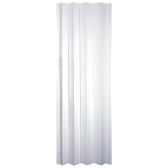 Homestyle HSP3680FW Plaza Interior Accordion Folding Door, 36" x 80", Frost White
