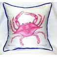 thumbnail image 4 of Betsy Drake ZP102 22 x 22 in. Pink Crab Extra Large Zippered Pillow, 4 of 4