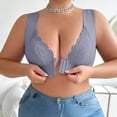 thumbnail image 6 of Sports Bras for Women Plus Size Front Closure Wireless Breathable Bra Bras for Women No Underwire Gray L, 6 of 9