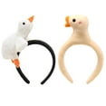thumbnail image 6 of Plush Geese Doll Headband for Women Girls Hair Accessories Cartoon Stuffed Duck Hair Hoop Makeup Headdress, 6 of 7