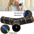 thumbnail image 7 of 3 Way Cat Tunnels for Indoor Cats, Collapsible Tube 10 Inch Diameter & 43 Inch Longer Cat Tunnel Toy, Bell Ball for Pet Play Puppy Kitten Rabbit (Black), 7 of 7