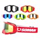 thumbnail image 4 of Red Gafas de motocicleta Dirt Bike Atv Off Road gafas anti ultravioleta para adultos mujeres hombres, 4 of 5