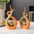 thumbnail image 2 of Blessings Decor Luxury Ceramic Decoration Modern European Abstract Christmas Sculpture Other Home Decoration (White Small), 2 of 4