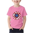 thumbnail image 3 of Teyfeniy 4th of July T-Shirts for Toddlers Boys Kids Indepence Day Print Short Sleeve Crew Neck Summer Pullover Tops Casual Going out Loungewear Fashion Shirts Unisex, 3 of 6