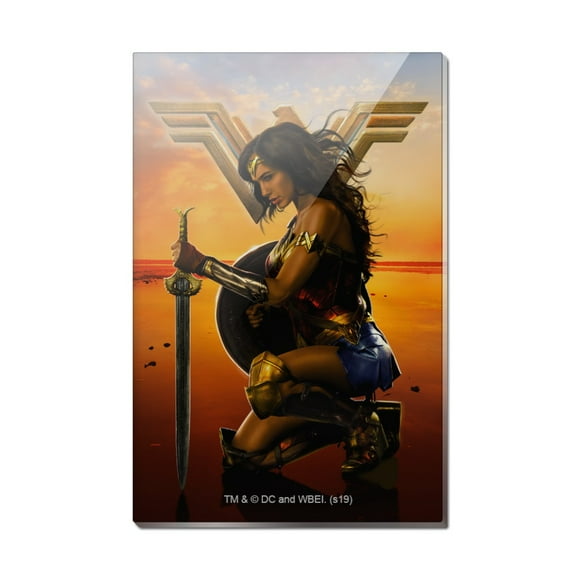 Wonder Woman Movie Poster Rectangle Acrylic Fridge Refrigerator Magnet