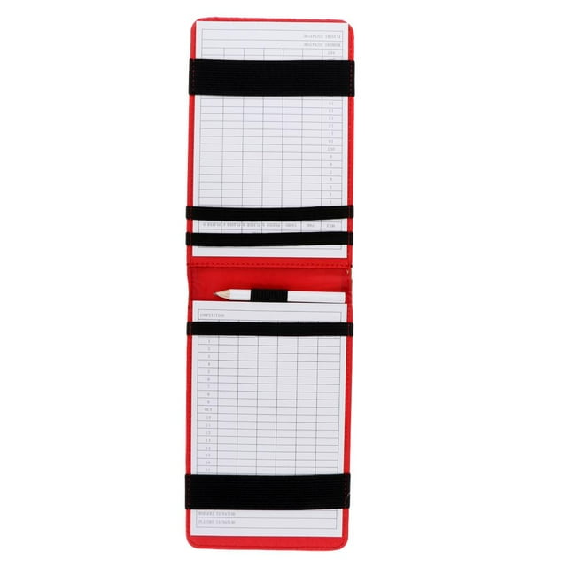 Funda para tarjeta de puntuación de golf profesional y libro de yardas | Un gran regalo de golf | Golf Verde