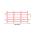 thumbnail image 2 of MRLESS 10pcs Miniature Plastic Fence Panel Mini Farm Fence Model Dollhouse Farm Kit Farm Animals Fence Figurines for Miniature Garden Play Accessories, 2 of 8